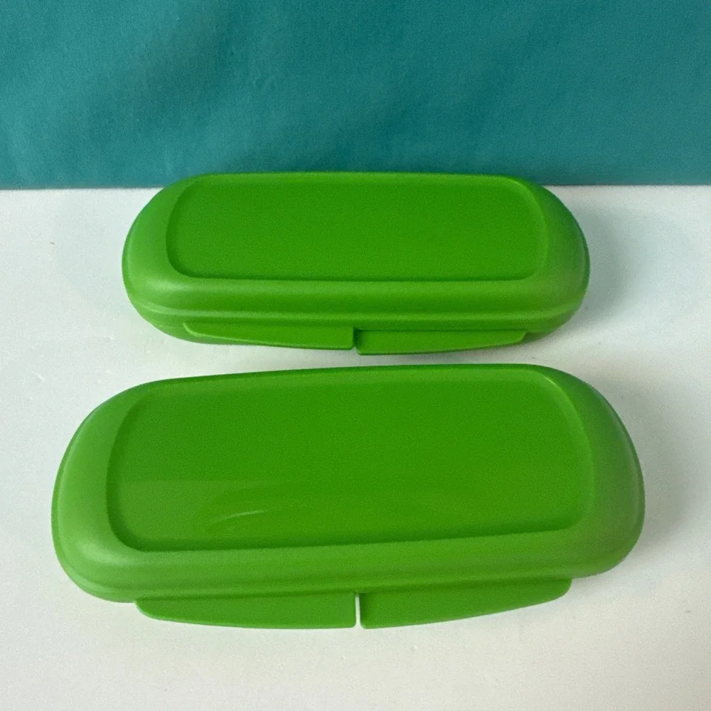Tupperware Bar Keeper Organizer Snack Bar Keeper Green Set Of 2